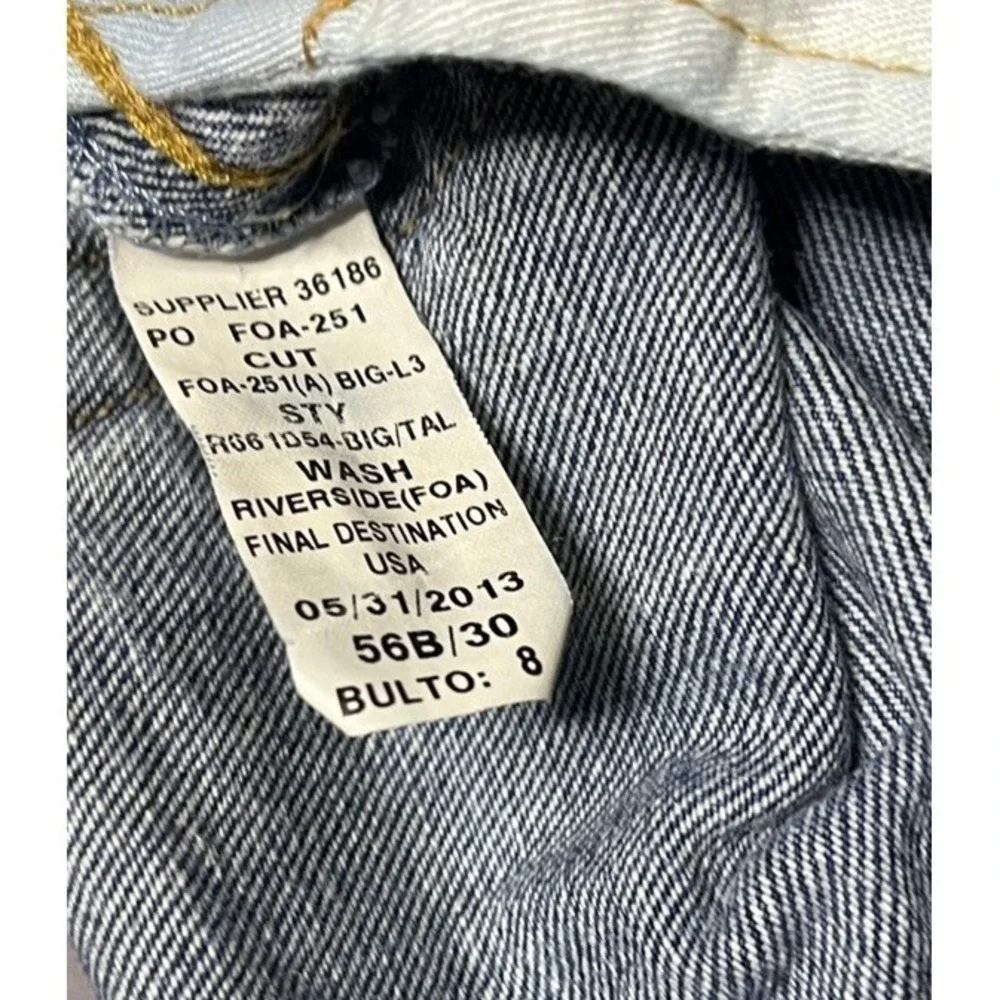 Polo Ralph Lauren Classic Fit 56B/30 Jeans Big & Tall 2013 Cotton Made in Mexico